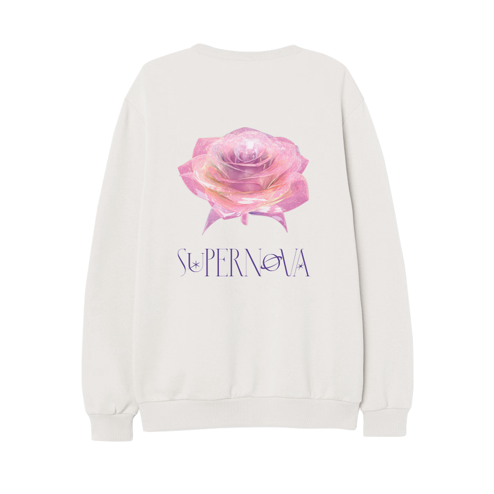 Polerón Crewneck Supernova marfil