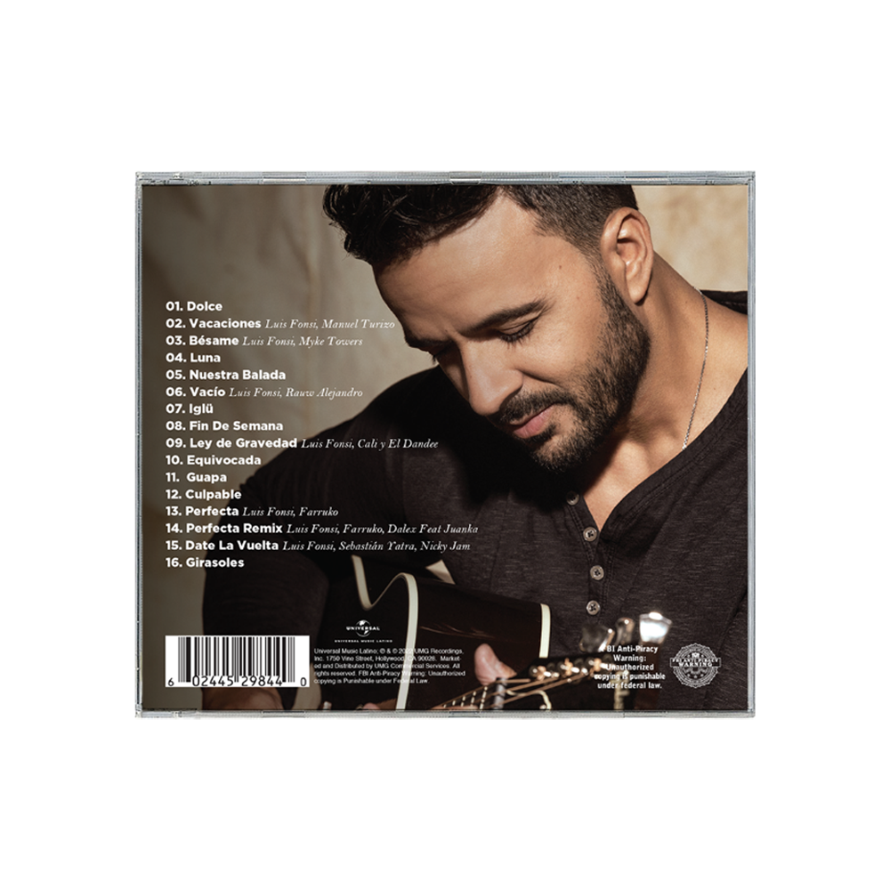 CD - LUIS FONSI - LEY DE GRAVEDAD - EDICIÓN LIMITADA AUTOGRAFIADA