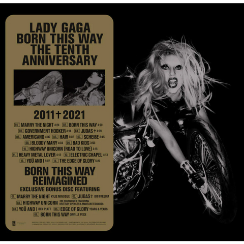 CD BORN THIS WAY THE TENTH ANNIVERSARY