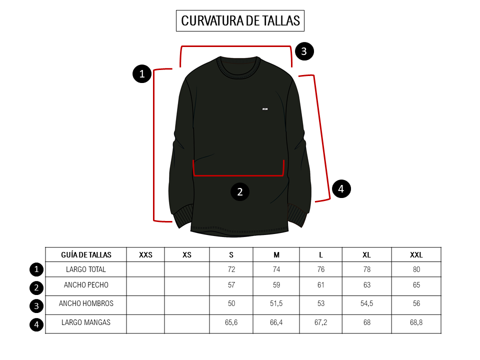 POLERA MANGA LARGA 'LETRA ANASTASIA' NEGRA
