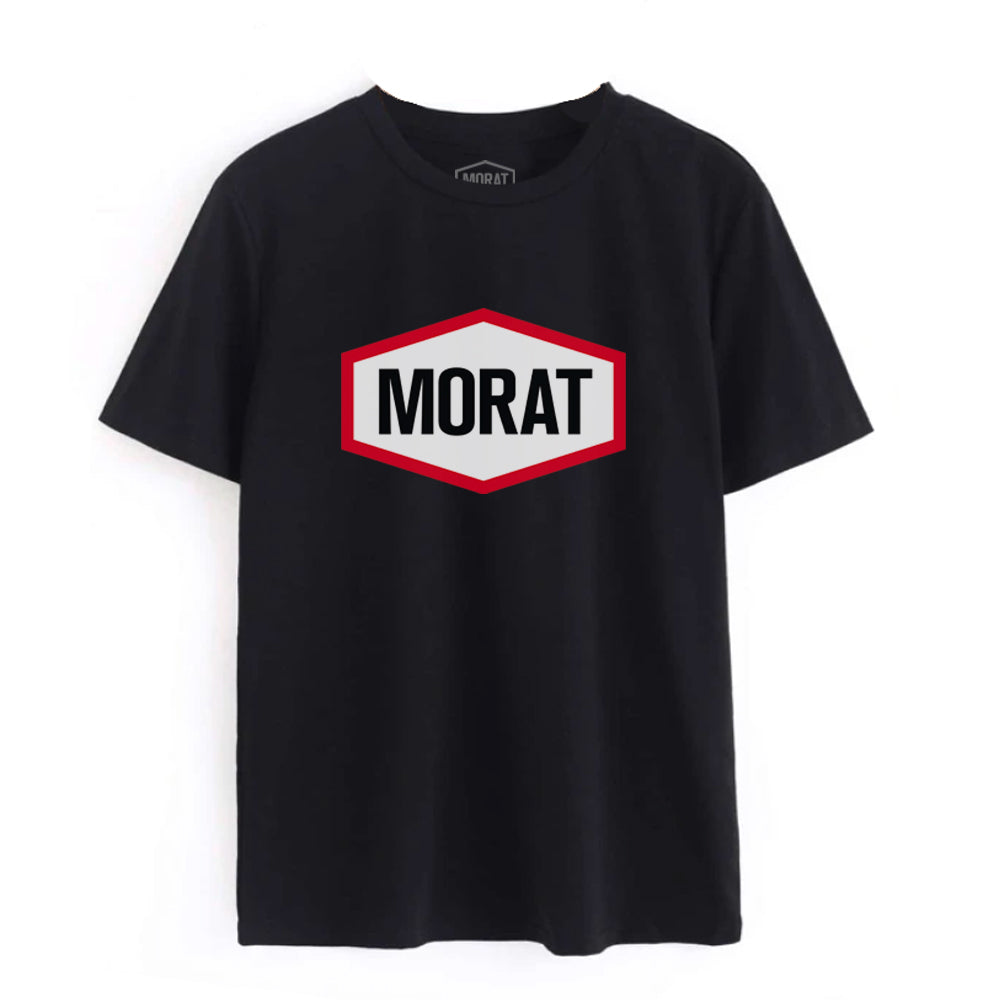 POLERA MORAT LOGO NEGRA